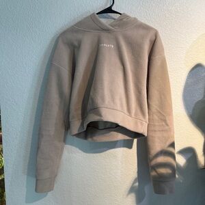 Fleece Cropped Hoodie